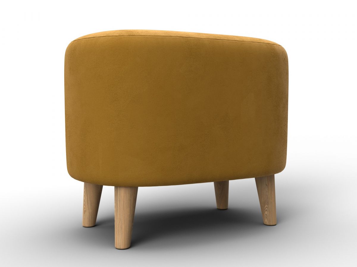 132495 Пуф 003 | велюр | brut 10 желтый