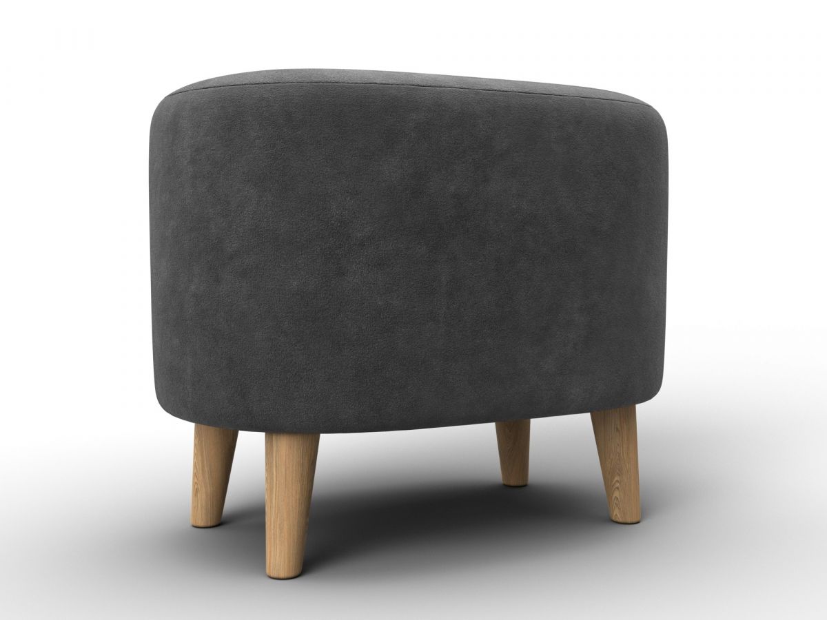 132496 Пуф 003 | велюр | brut 16 темно-серый