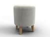 132362 Пуф 004 | велюр | tower 01 молочный - 5