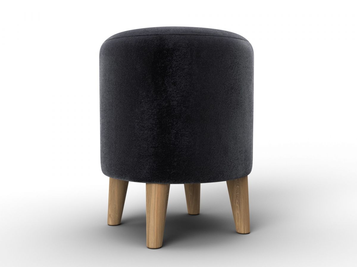 132366 Пуф 004 | велюр | tower 11 темно-серый