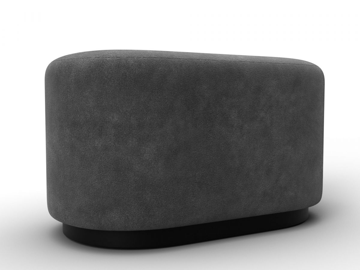 132516 Пуф 007 | велюр | brut 16 темно-серый