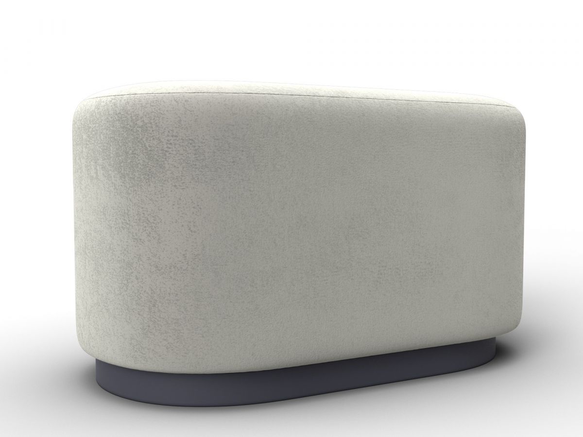 132377 Пуф 007 | велюр | tower 01 молочный