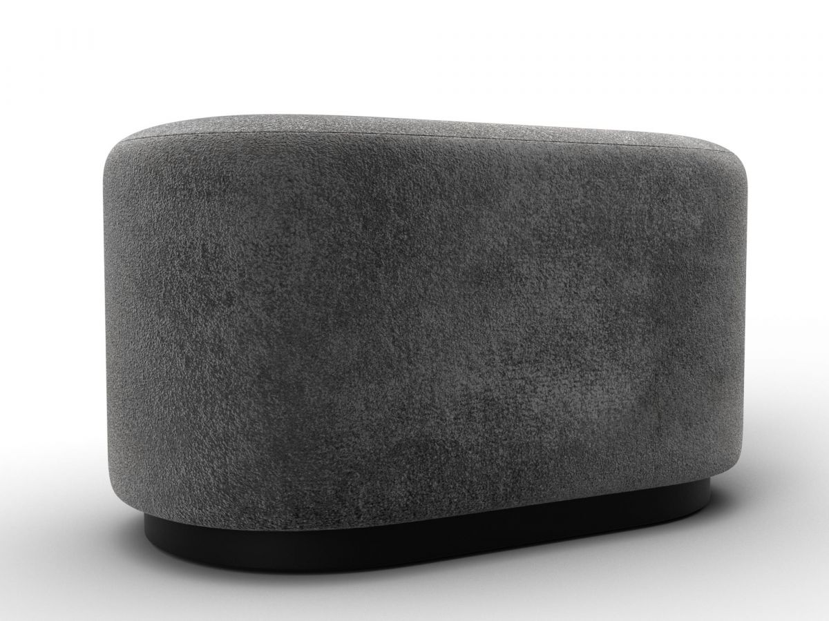 132380 Пуф 007 | велюр | tower 10 серый