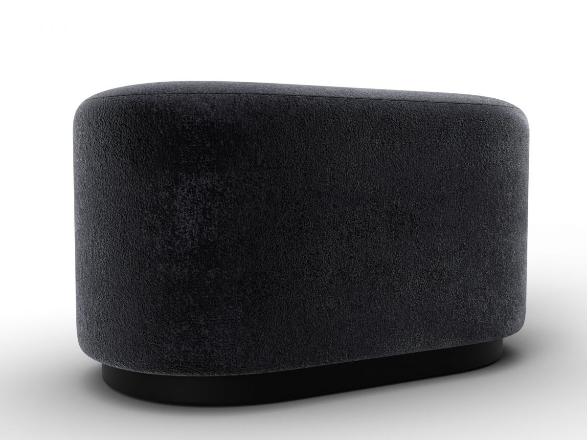 132381 Пуф 007 | велюр | tower 11 темно-серый