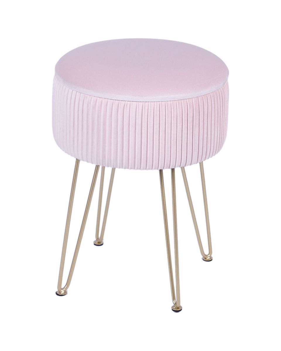 Пуф Астор светло-розовый