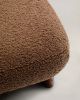 Пуф Cabana Taupe Boucle с ножками в отделке орех 65x55,4 - 7