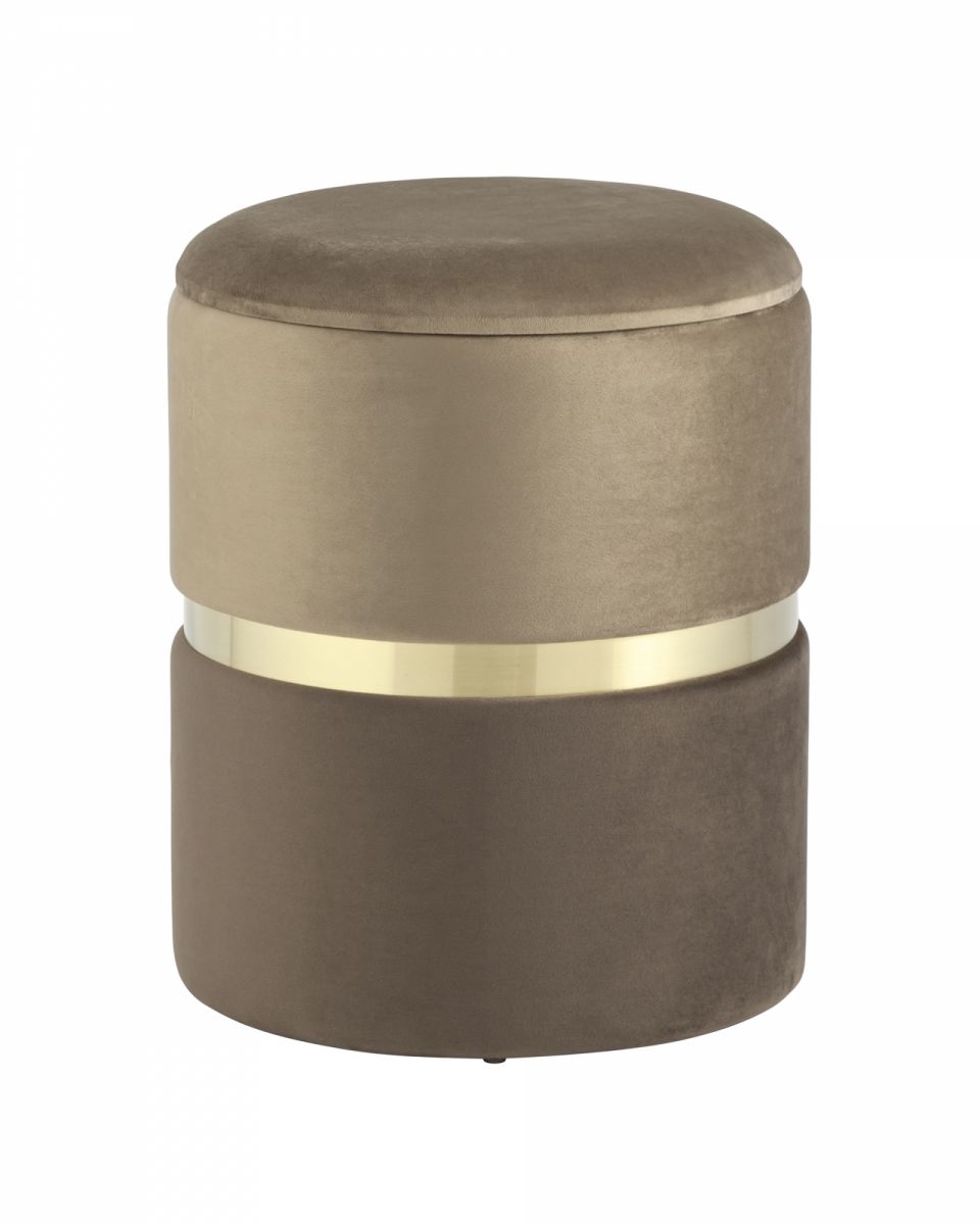 Пуф Кэрри с ящиком коричневый