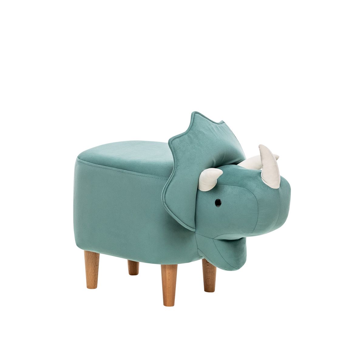 Пуф Leset Dino COMBI V43 зелёный, компаньон V01 белый, Бук