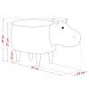 Пуф Leset Hippo COMBI V23 молочный шоколад, Бук - 8
