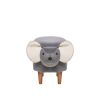 Пуф Leset Mouse COMBI V32-V01 серый-белый, Бук - 2