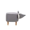 Пуф Leset Mouse COMBI V32-V01 серый-белый, Бук - 3