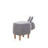 Пуф Leset Rabbit COMBI V32 серый, Бук - 4