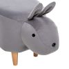 Пуф Leset Rabbit COMBI V32 серый, Бук - 5