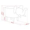 Пуф Leset Slon COMBI V18 бежевый, компаньон V01 белый, Бук - 8