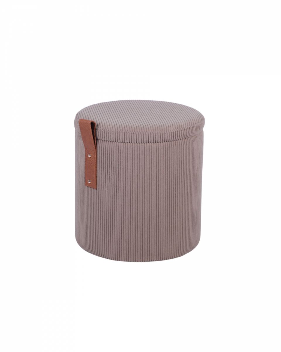Пуф Руни S с ящиком вельвет коричневый