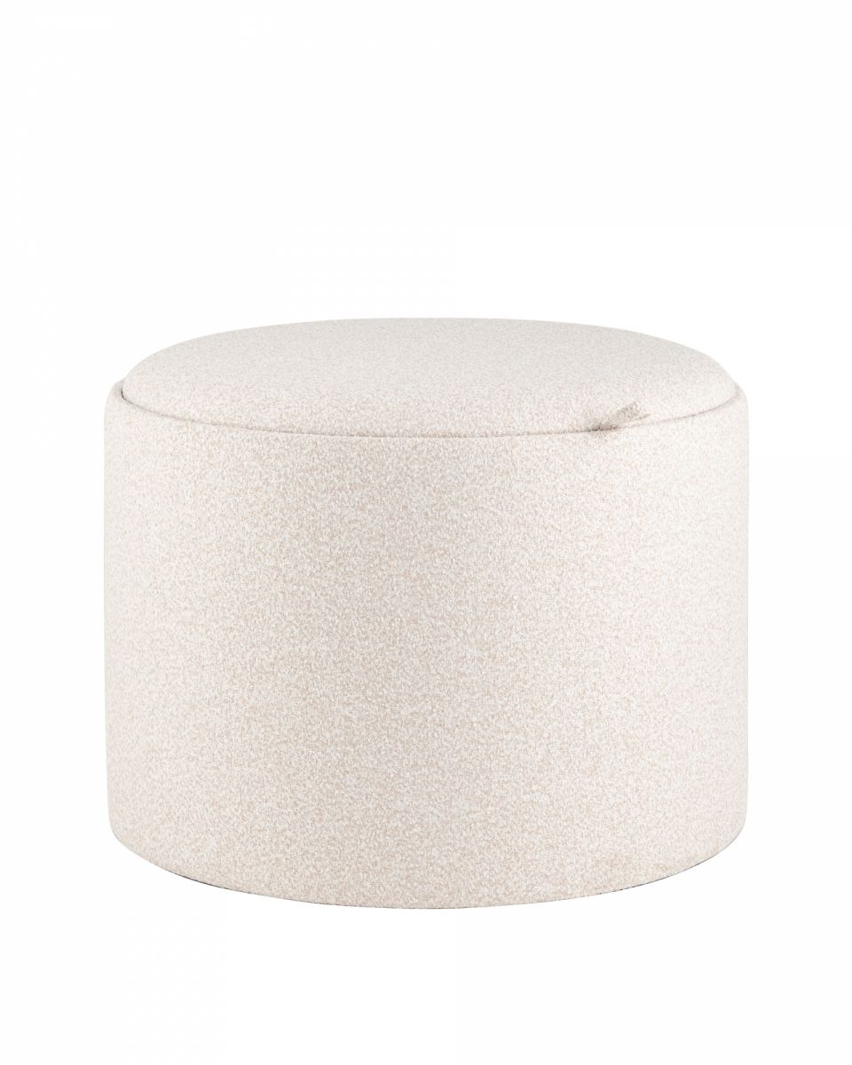 Пуф с ящиком Хюгге L букле бежевый