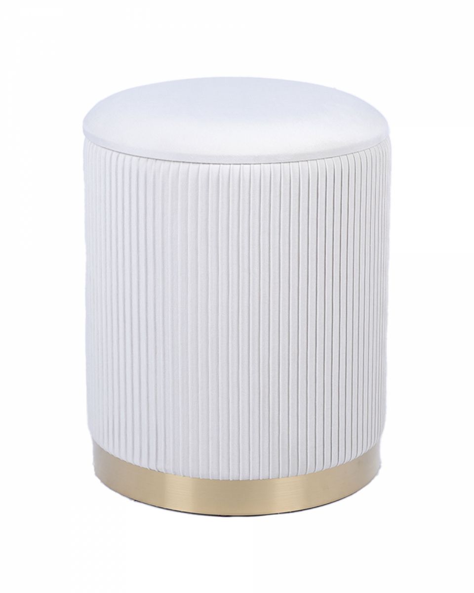 Пуф Шарлотта с ящиком велюр бежевый