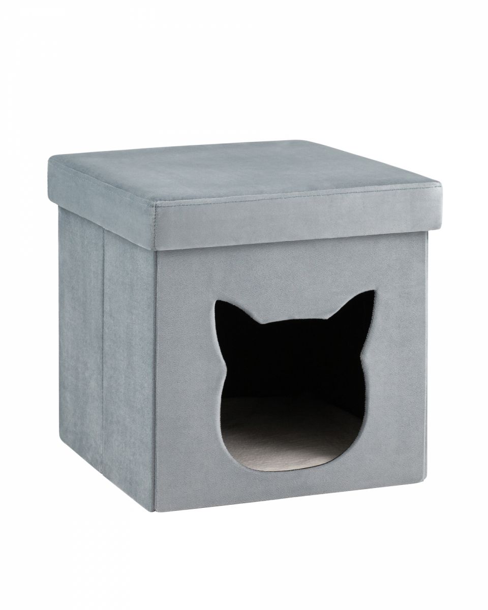 Пуф складной с ящиком Store Pet бирюзовый