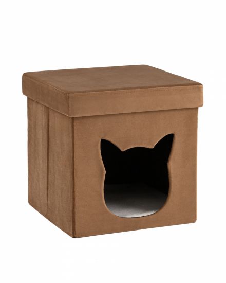 Пуф складной с ящиком Store Pet коричневый