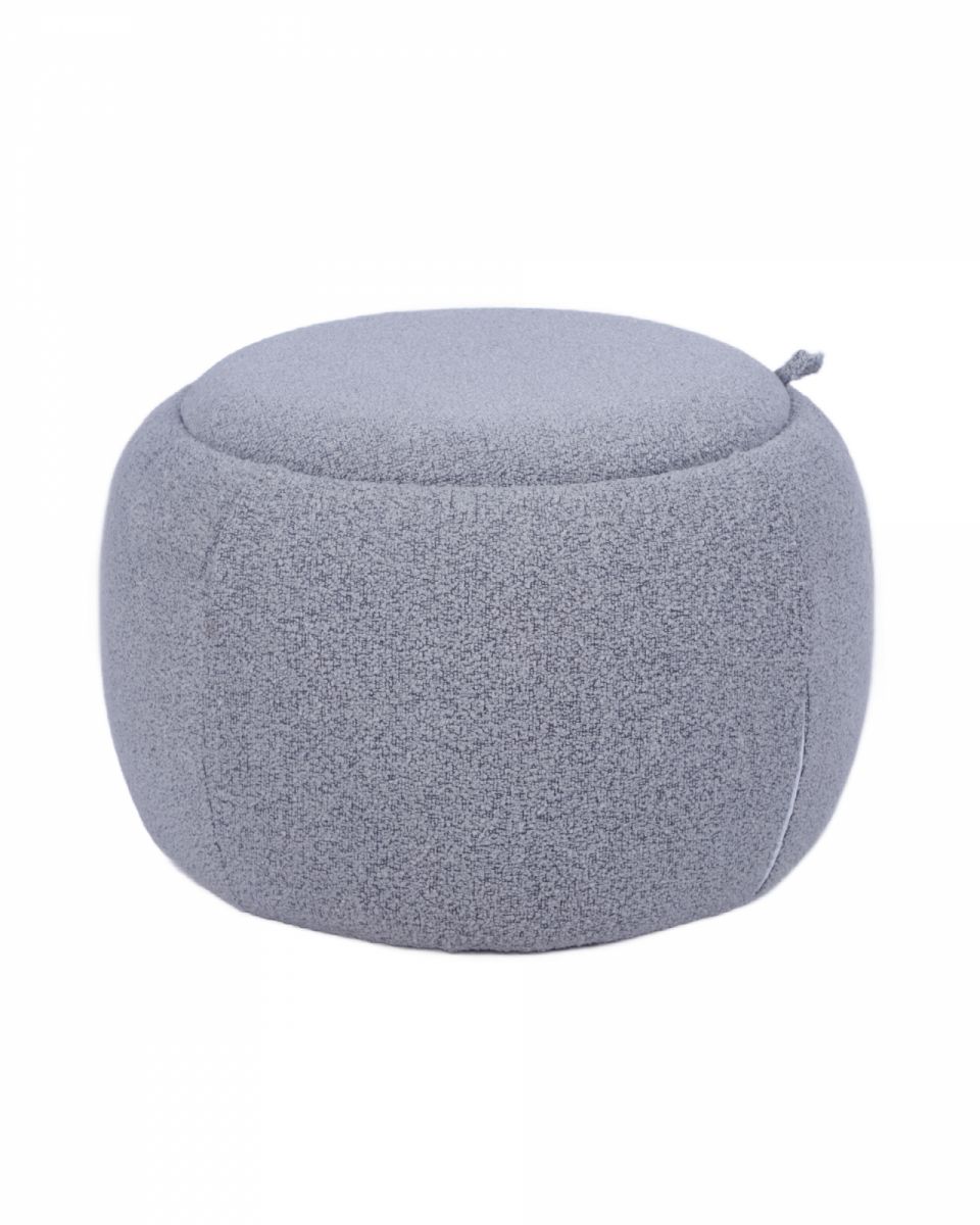 Пуф-столик Люкке с ящиком серый