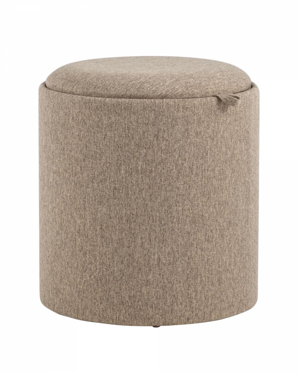 Пуф-столик с ящиком Хюгге S рогожка бежевый