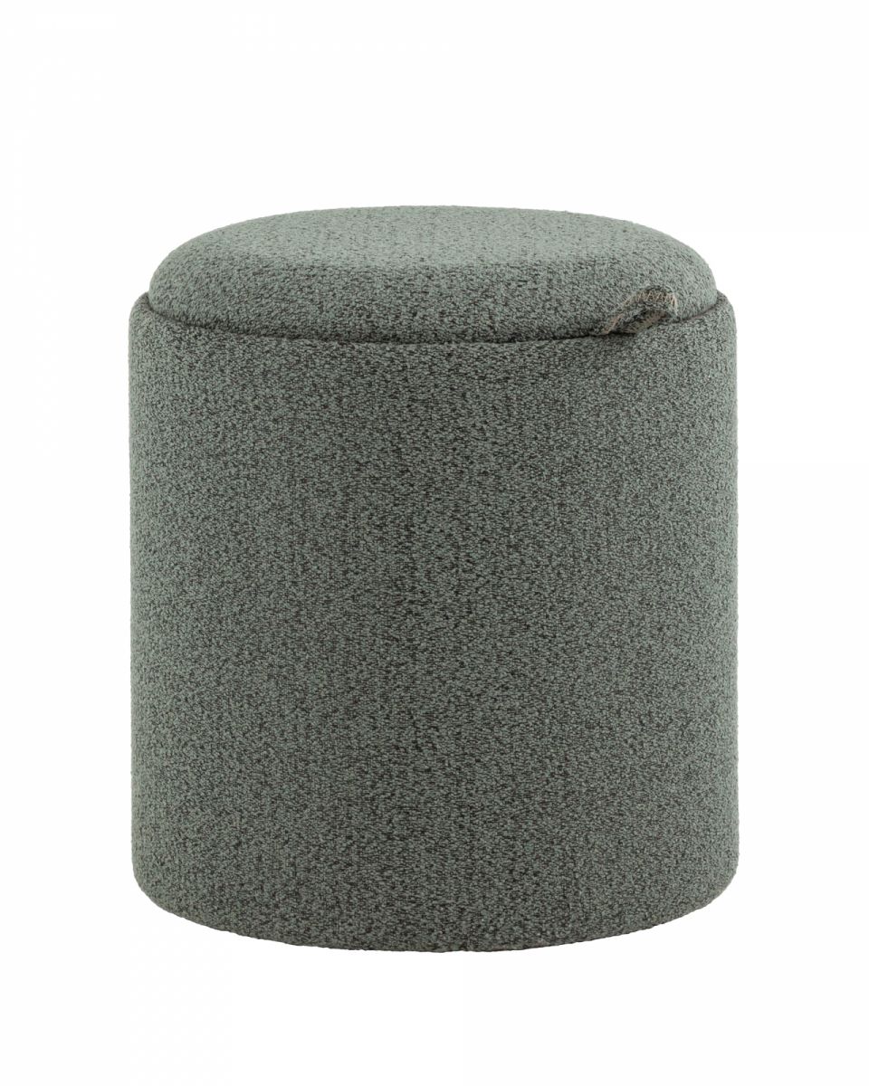 Пуф-столик с ящиком Хюгге XS букле темно-серый