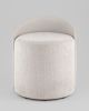 Пуф Тея спинка иск.кожа, сиденье шенилл светло-серый - 3
