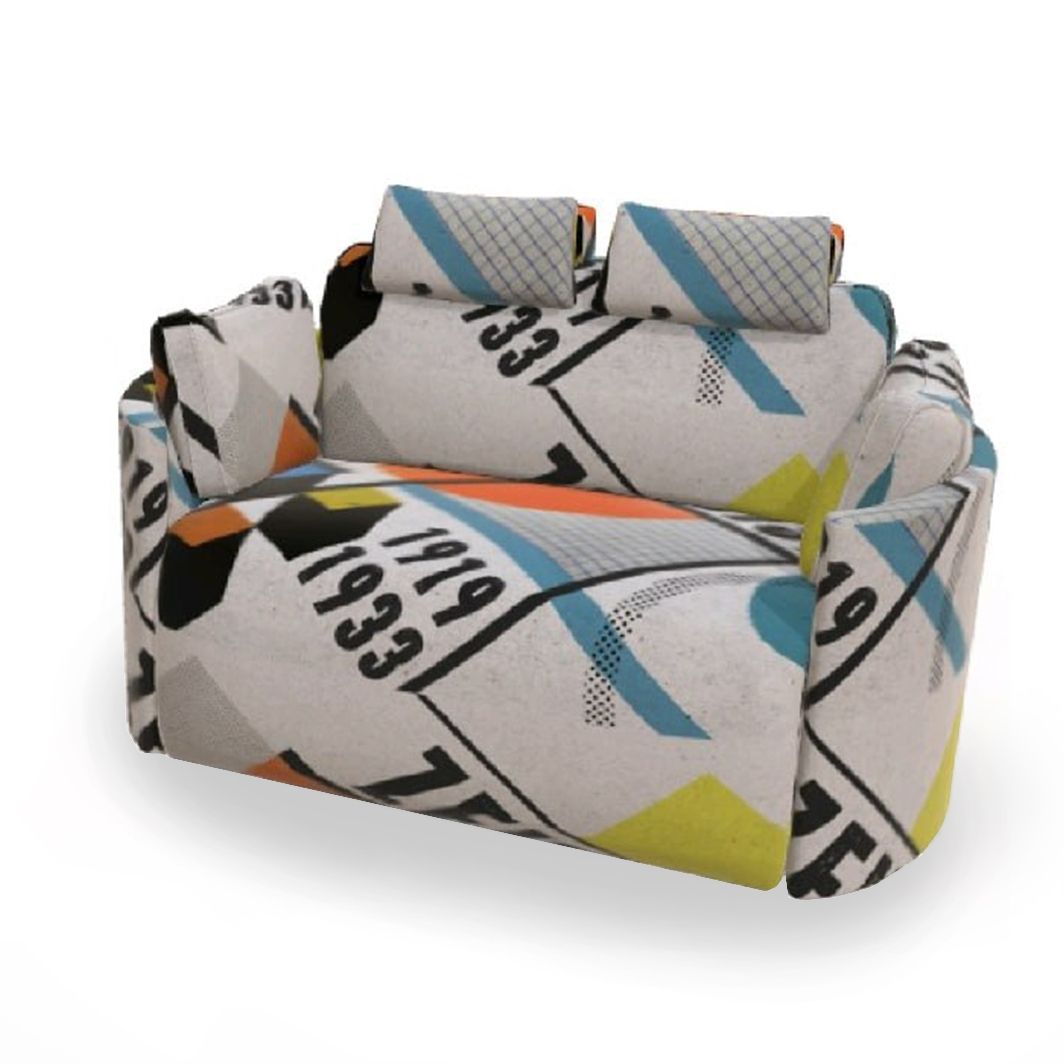 Раскладывающееся кресло-качалка Moonrise XL, Bar - Anthracite, ткань Bauhaus S.6