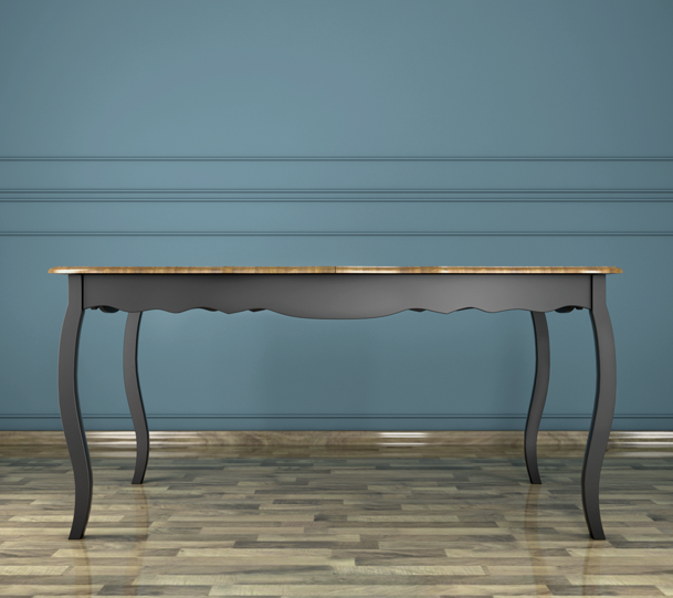 Раскладывающийся обеденный стол "Leontina Black"