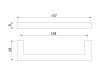 Ручка скоба мебельная QUADRA RS043BL.4 Матовый черный 137x9x28 - 4