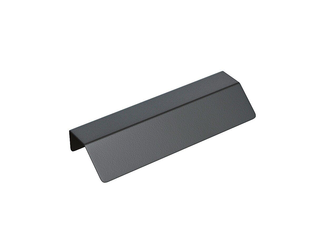 Ручка торцевая мебельная СТ-1 Матовый черный 124x40x15