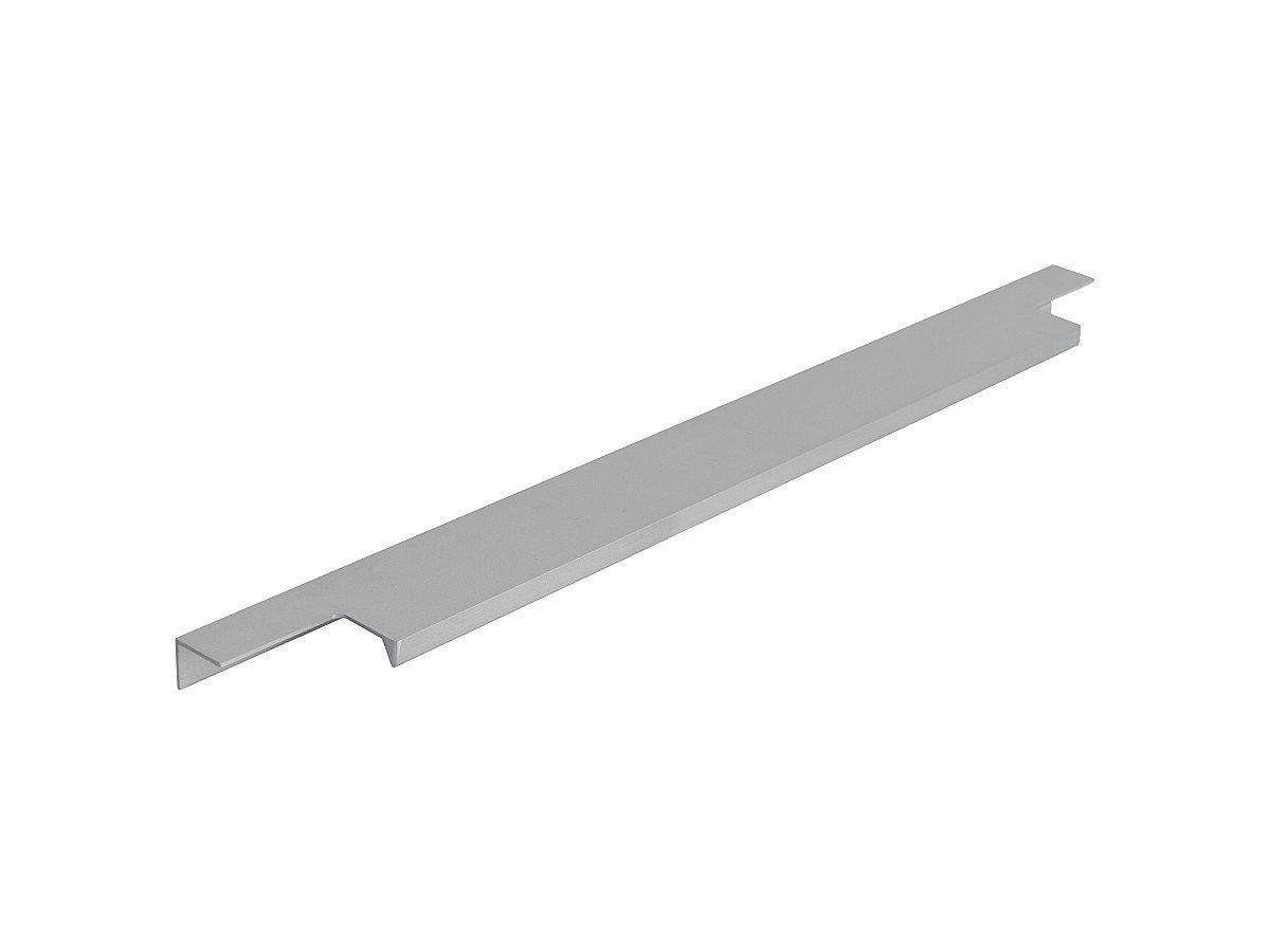 Ручка торцевая мебельная Т-2 Матовый алюминий 386x15x40