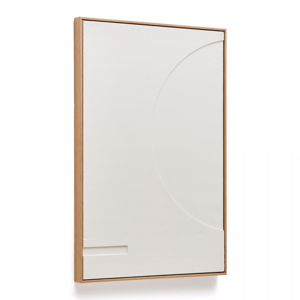 Sefri Картина с круглыми геометрическими фигурами белого цвета 60 х 90 см