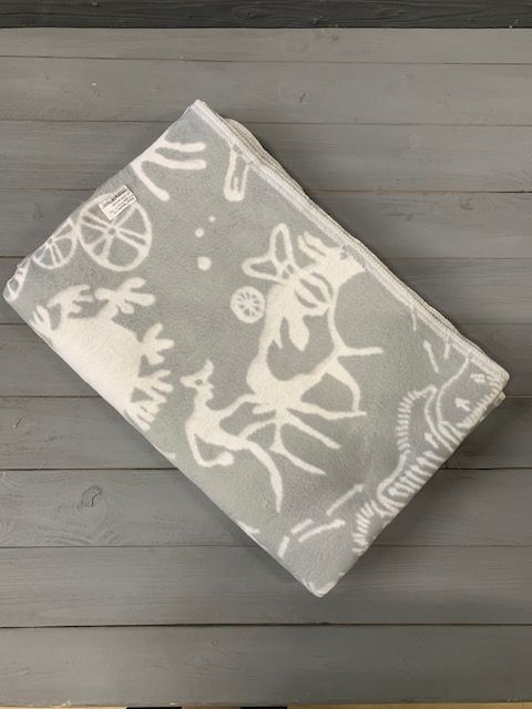 Серое Первобытное 5772ВЖ 215х150 75% х-б +25% вискоза Ермолино одеяло