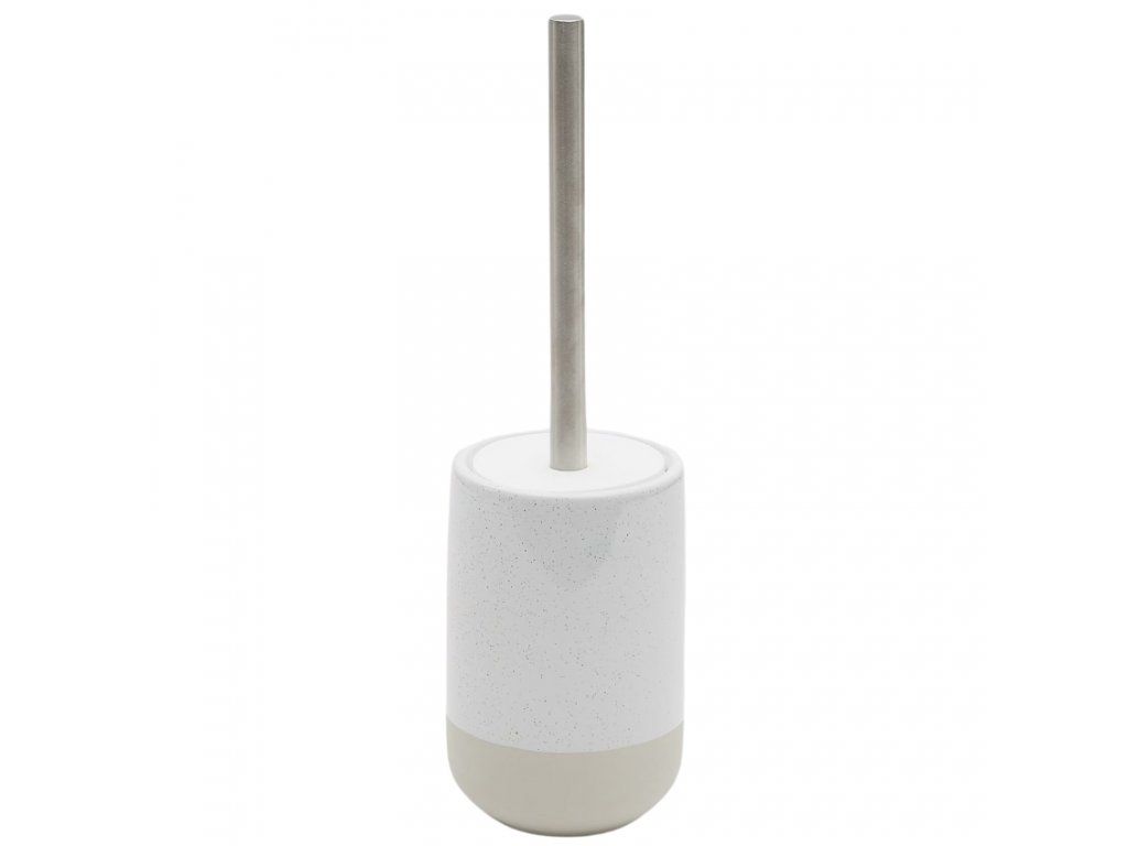 Щетка для унитаза Selis из керамики бежевого и белого цвета