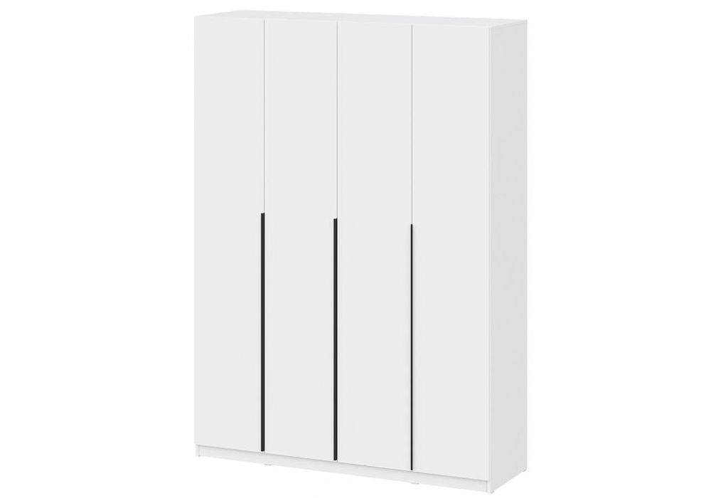 Шкаф Даиго четырехстворчатый белый текстурный