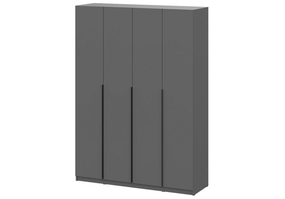 Шкаф Даиго четырехстворчатый графит серый
