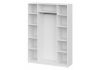 Шкаф Даиго с антресолью белый текстурный комплектация 3 - 5