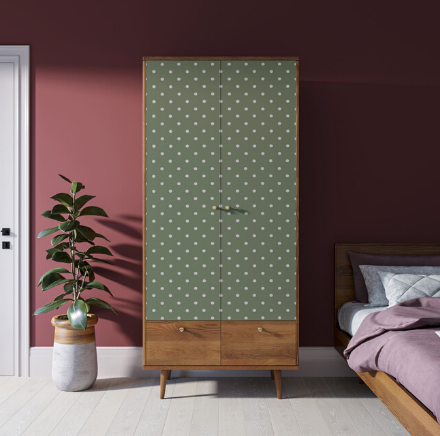 Шкаф двухстворчатый "Berber" принт 12