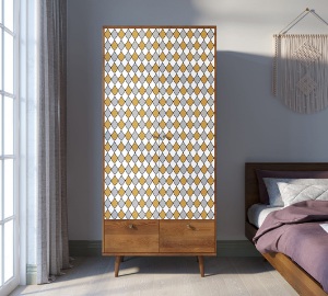 Шкаф двухстворчатый "Berber" принт 22