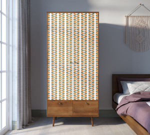 Шкаф двухстворчатый "Berber" принт 23