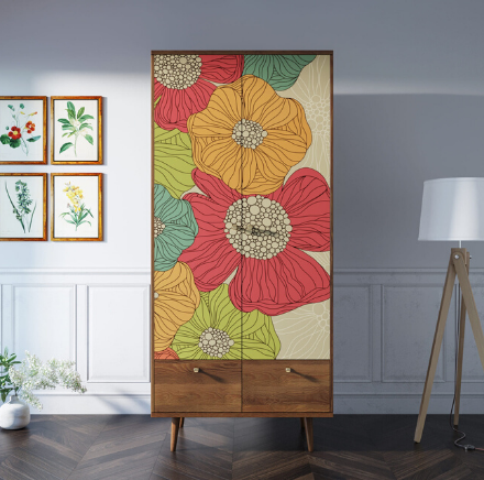 Шкаф двухстворчатый "Berber" принт 5