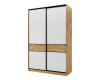 Шкаф-купе SLIM,125*60, Дуб вотан, Белый - 8