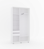 Шкаф-купе Удачный 120*45, Белый с зеркалом - 3