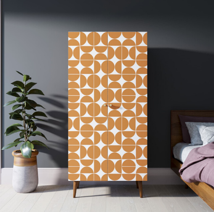 Шкаф малый двухстворчатый "Berber" принт 14