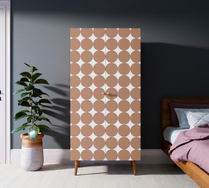 Шкаф малый двухстворчатый "Berber" принт 17