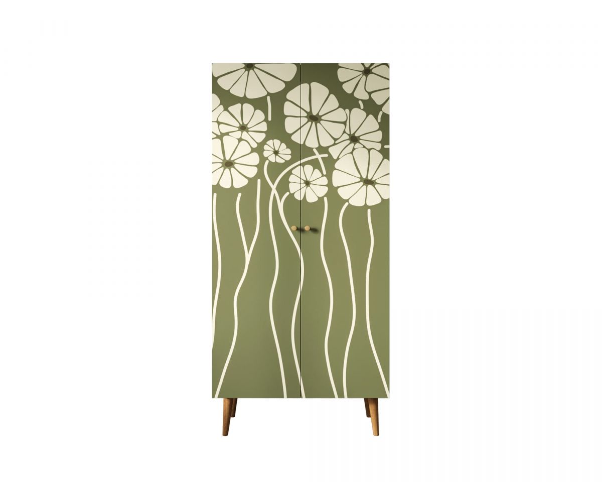 Шкаф малый двухстворчатый "Berber" принт 53 арт BB08-Print_53