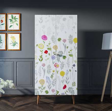 Шкаф малый двухстворчатый "Berber" принт 7