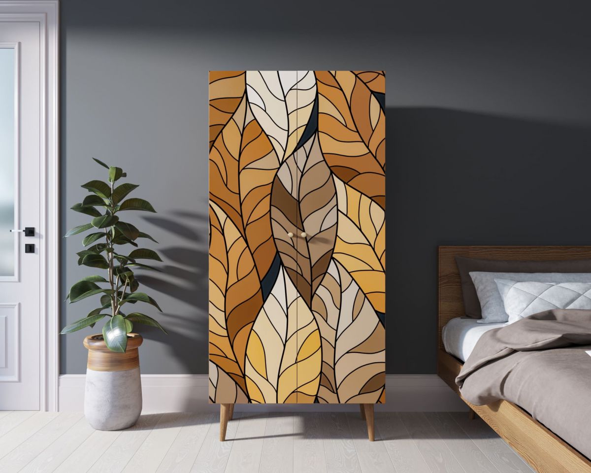 Шкаф малый двухстворчатый "Berber" принт 8 арт BB08-Print_08