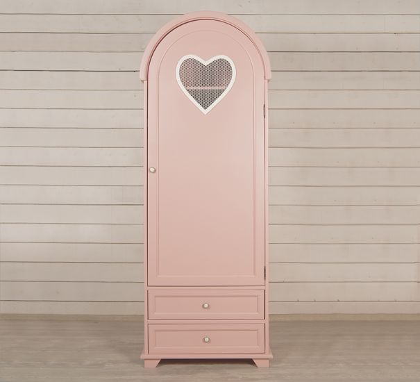 Шкаф одностворчатый "Adelina" в розовом цвете